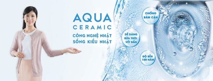 Công nghệ Aqua Ceramic cho thiết bị vệ sinh nhà bạn luôn sáng bóng