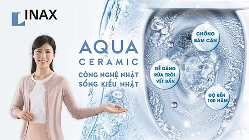 Công nghệ Aqua Ceramic - Men sứ trắng sạch